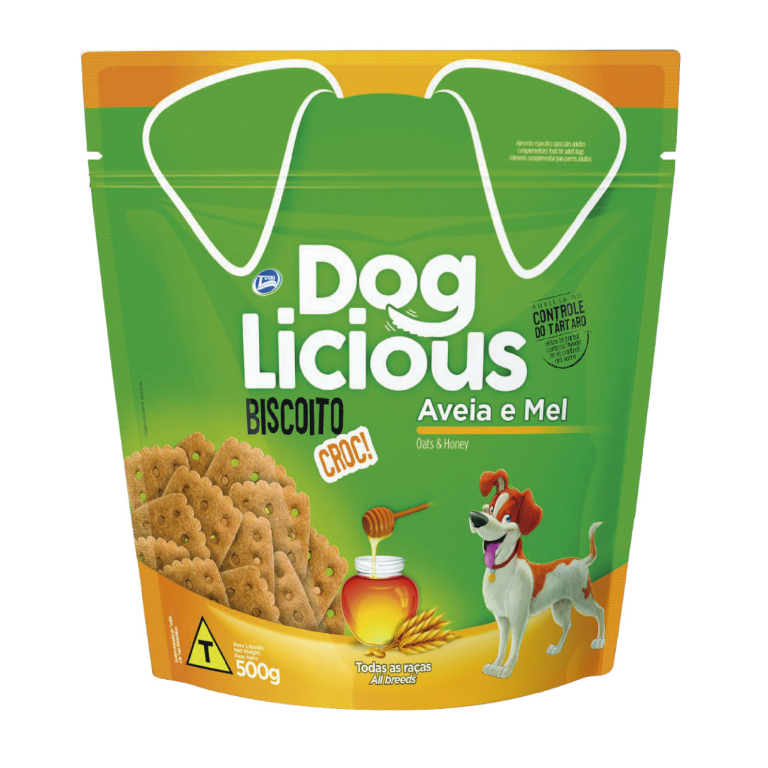 Dog Licious Biscuit Galleta Sabor Avena y Miel 500g