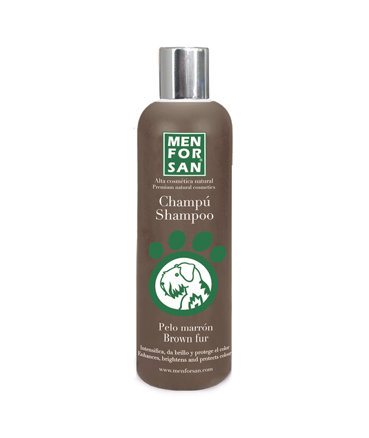 Champú para perros de pelo marrón