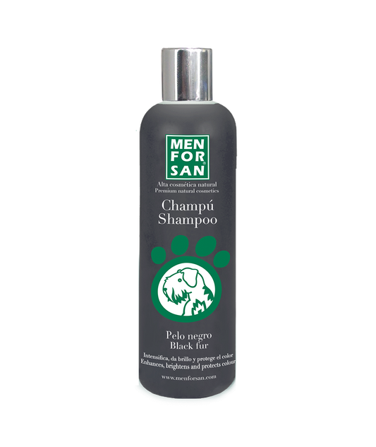 Champú para perros de pelo negro