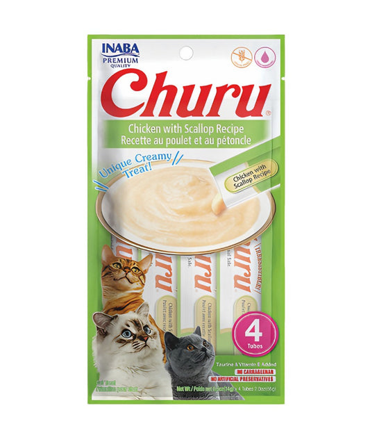 Churu Pollo y ostión x 4 uni Snack para gatos
