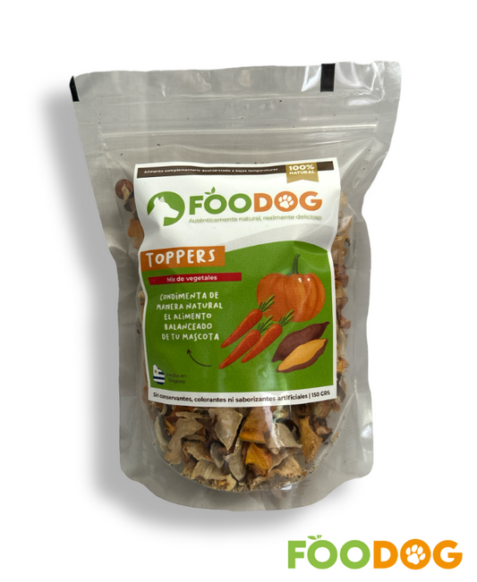 Alimento deshidratado Toppers vegetales 150g