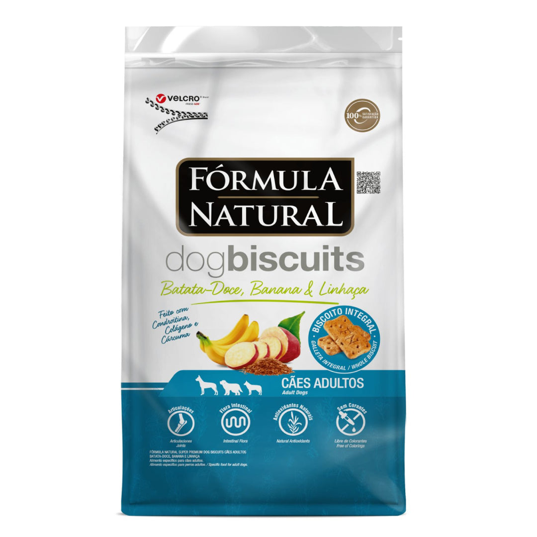 Galleta Fórmula Natural con Patata Dulce, Plátano y Semillas de Lino 250g