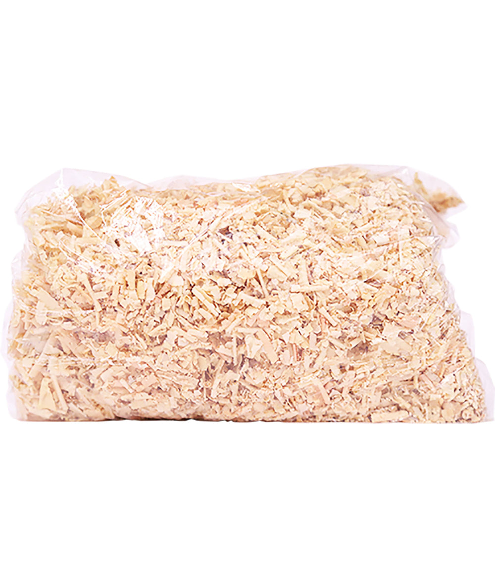 Viruta de madera en bolsa