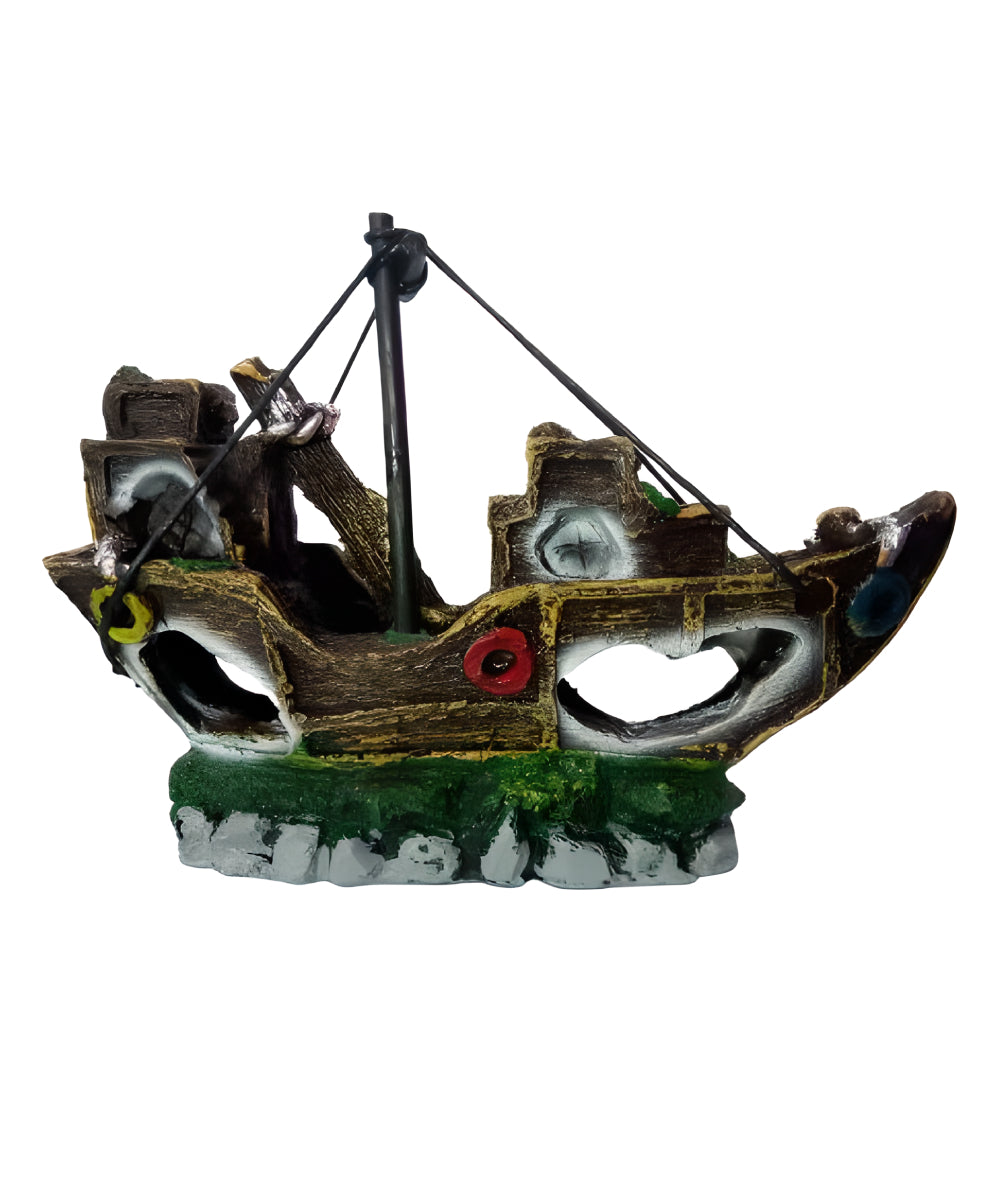 Decoración Velero Hundido para Acuarios