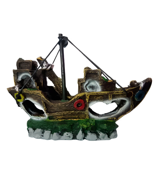 Decoración Velero Hundido para Acuarios