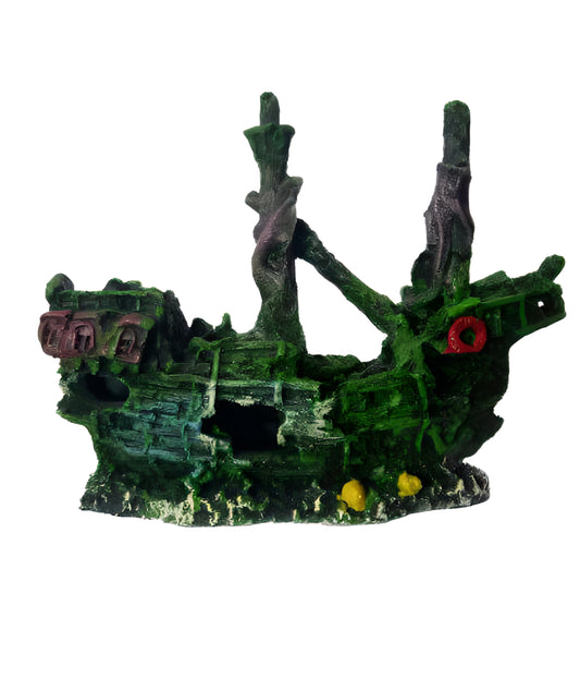 Decoración Galeon Hundido para Acuarios