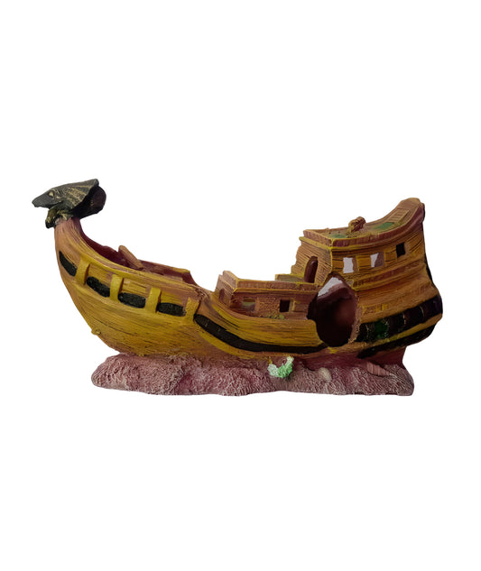 Decoración Barco Hundido para Acuarios