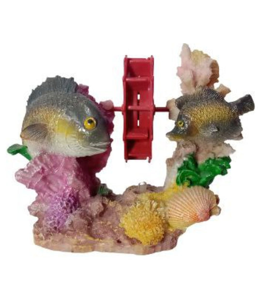 Decoración de Peces con Molino para Acuario