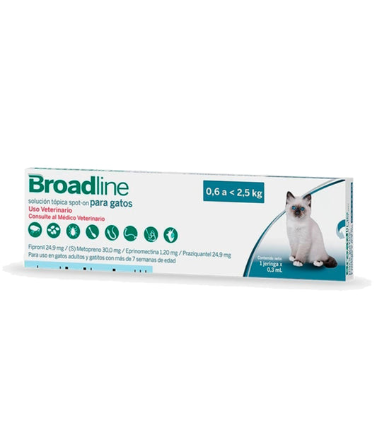Antipulgas Broadline Gatos 0,6 - 2,5 kg